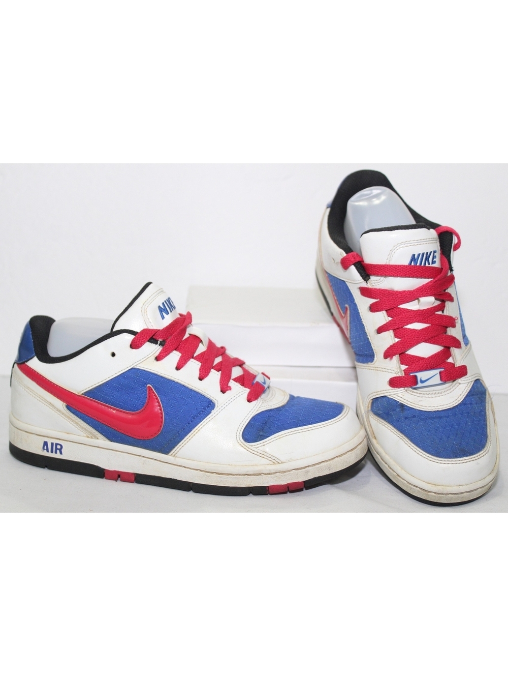 Nike Air Prestige Womens Basketball White Blue Pink 318972-106 Shoes US Size 7.5